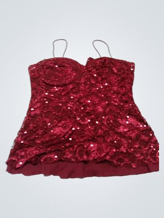 NLY ONE Pailletten-Spitzen-Cami-Top