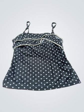 ACX Polka Dot Rüschen-Badeoberteil