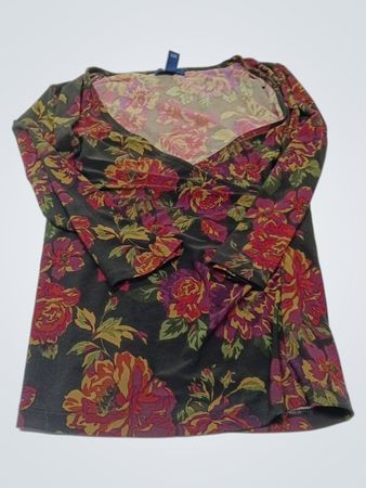 Chaps Blumen-Longsleeve-Oberteil