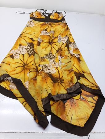 Passigatti gelbes Kleid mit Blumenmuster