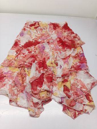 ADAM JACOBS Damenrock mit Volants und Blumenmuster