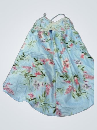 Apt. 9 XL/Intimates Blaues Blütenmuster Babydoll-Nachthemd