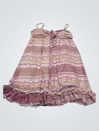 Denboye Women's Floral Print Ruffle Hem Spaghetti Strap Dress