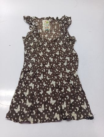 Zara Collection Braun Schmetterlingsdruckkleid