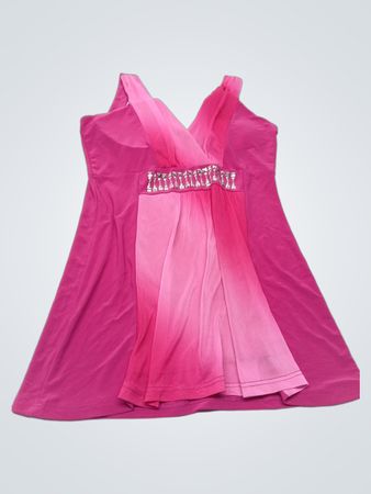 Rosa Ombre verziertes Trägershirt