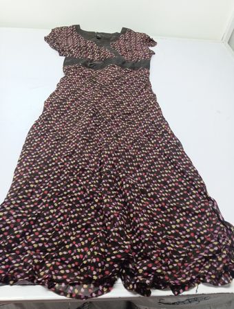 Style & Co Women's Brown Floral Print Maxi Dress