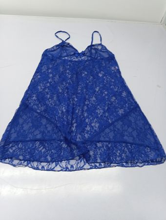 Pinkilla Blaue Spitzen-Nachthemd