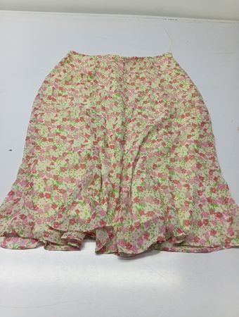 Bauernhof-Blumenmuster-Midirock