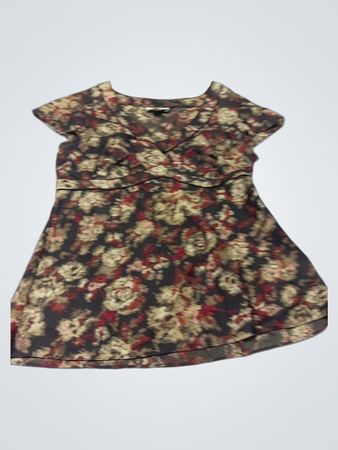 LOFT Kleid mit floralem Print und kurzen Ärmeln