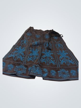 Monsoon Brown bestickter Midirock