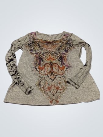 Damen Langarm-T-Shirt mit Grafikdruck