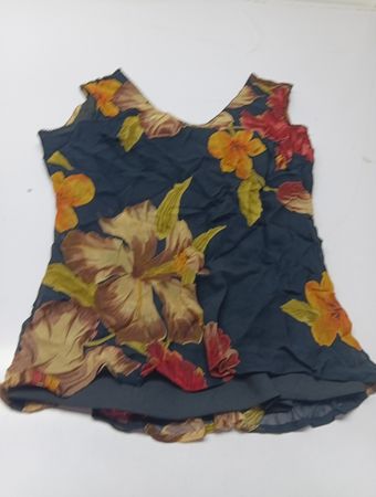 Ärmelloses Oberteil mit Blumenmuster