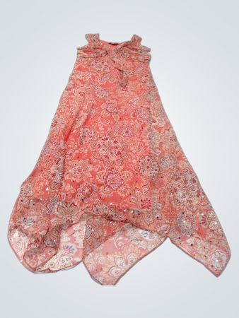 Mein Michelle Coral Floral Paillettenkleid