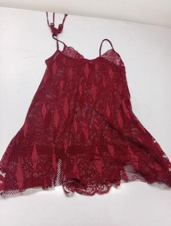 Rote Spitze Babydoll-Unterwäsche