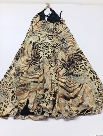 Animalprint Neckholder-Kleid