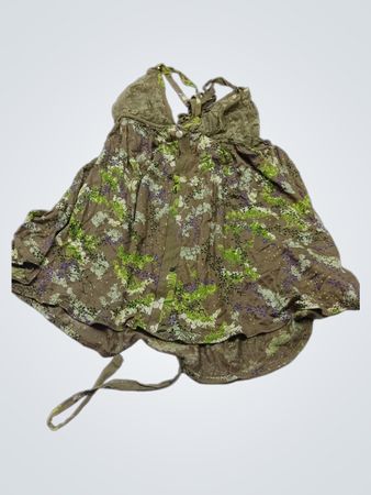 MNG Anzug Blumenmuster Neckholder-Top
