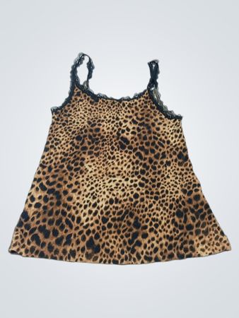Aerie Leopardenmuster Spitzenbesatz Cami-Top