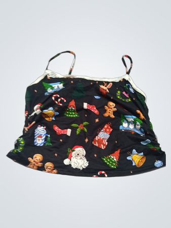 Weihnachtliches Print-Cami-Top