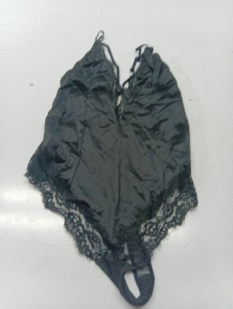 Schwarzer Spitzen-Body