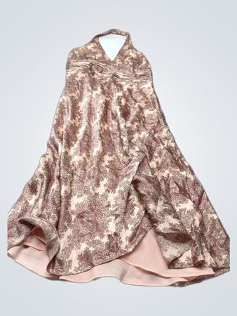 Loft Ann Taylor Vestito in Seta con Scollo Allacciato al Collo