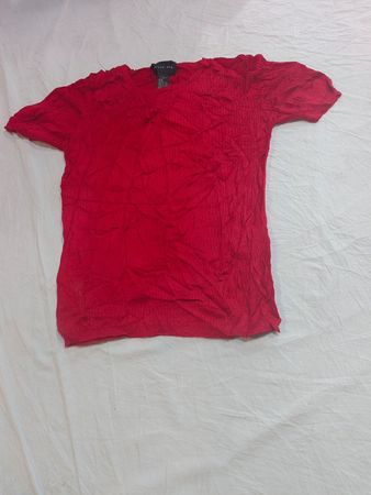 Blouse en soie rouge August Silk