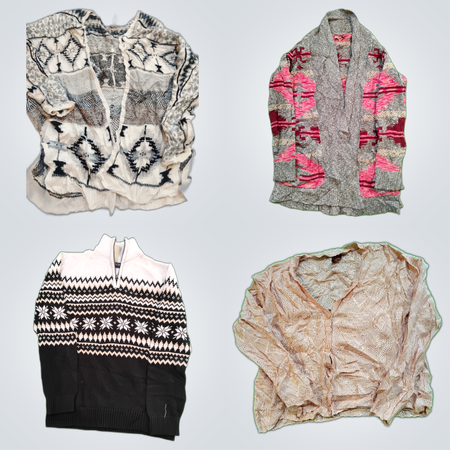 Lulu Fu Shi & Lucky Brand Lot de Pulls - 10 Pièces Mélange de Chandails et Hauts de Grandes Marques