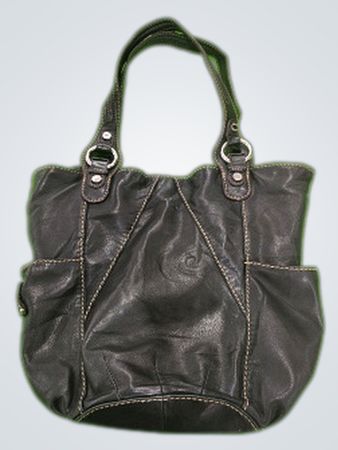 Tignanello Black Leather Handbag