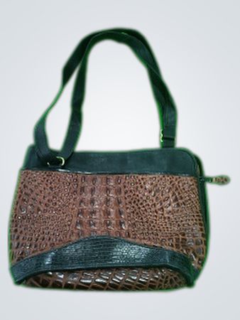 Braune Lederhandtasche