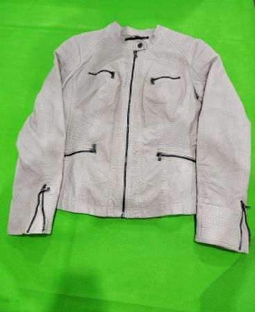 MORENA Women's White Leather Jacket