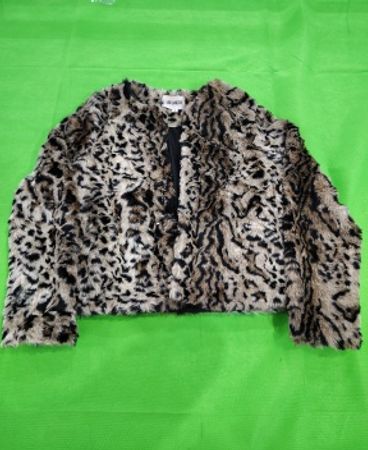 Faux Fur Leopard Print Jacket