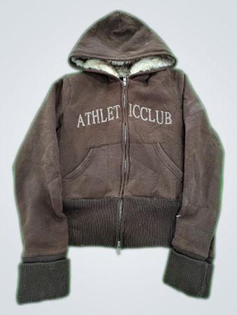 Moletom com Zíper Marrom