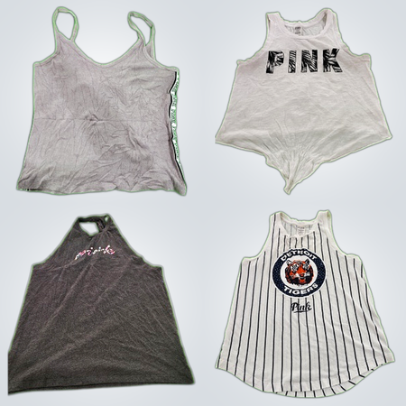 Y2K Pink Tank Tops