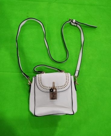 White Studded Small Handbag