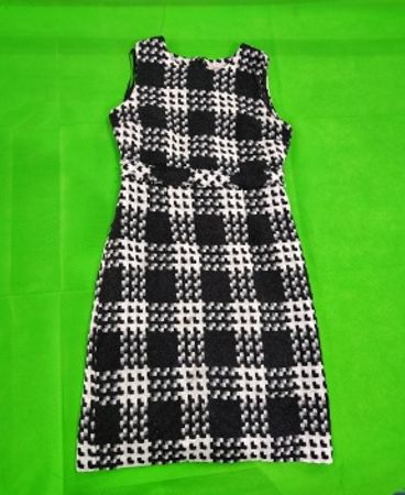 Merona Black and White Checkered Dress