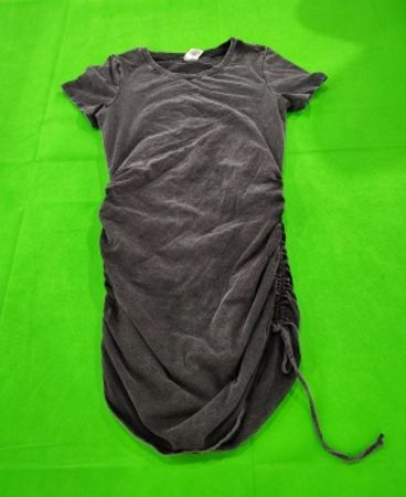 PINK Gray Ruched Short Sleeve T-Shirt