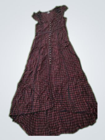 Unbranded Plaid Button-Down Maxi Dress