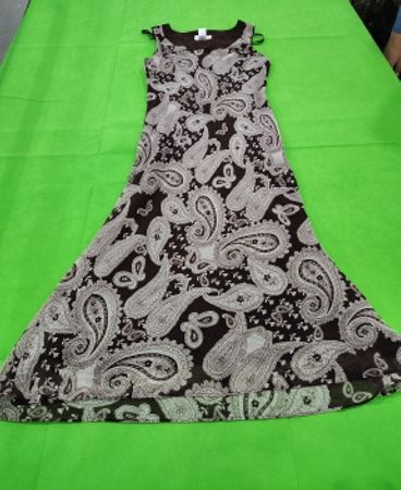 Brown Paisley Maxi Dress