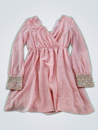 Arden B. Long Sleeve Wrap Dress