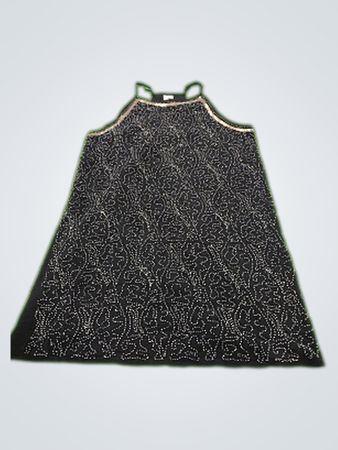 Alya Black Sequined Slip Dress