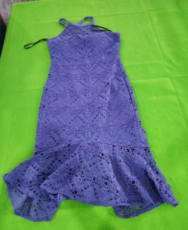 Guess Purple Lace Mini Dress