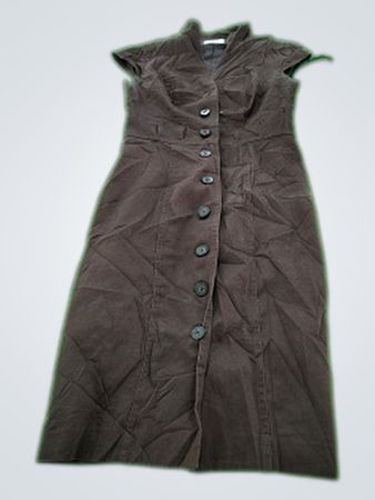 Brown Button-Down Dress