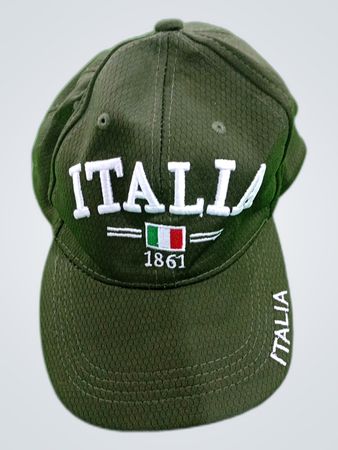Green Italia Embroidered Baseball Cap