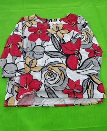Alfred Dunner Floral Printed Blouse