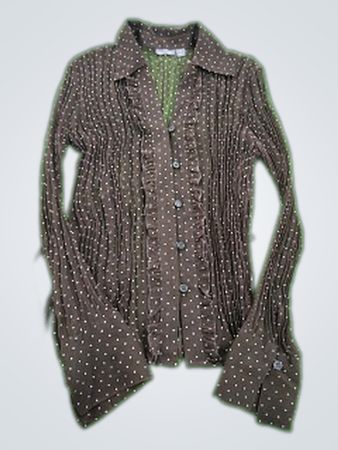 apt9 Petite Printed Pleated Blouse