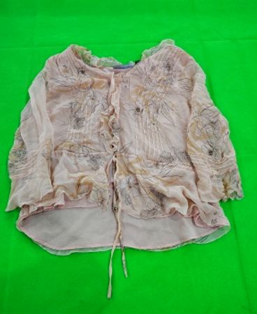 Kate's Separates Printed Silk Blouse