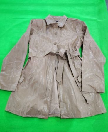 Paris Blues Beige Polyurethane Trench Coat