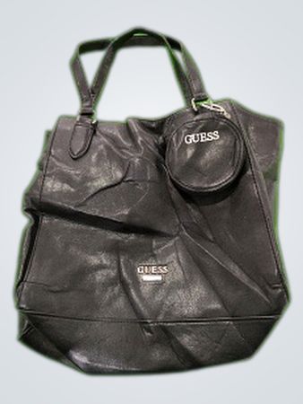 Black Leather Tote Bag