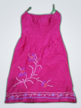 Pink Embroidered Dress