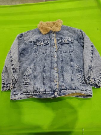 Unbranded Denim Jacket with Fur Collar