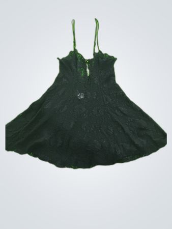 Stanza Black Lace Slip Dress